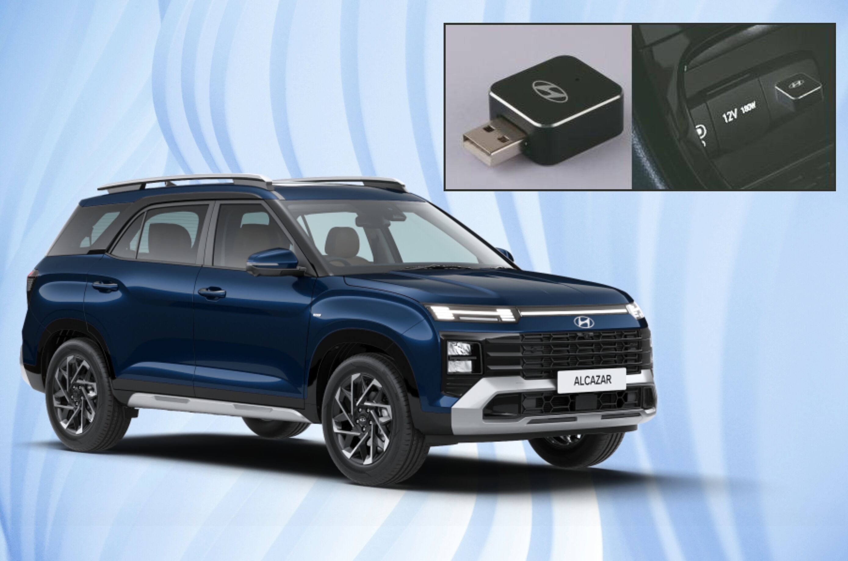 Hyundai Alcazar wireless Apple CarPlay, Android Auto